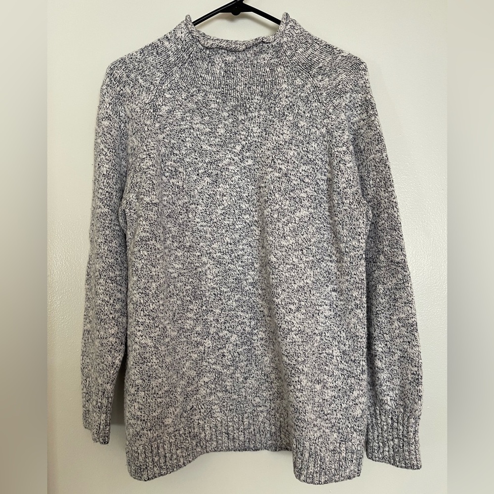L.L. Bean Cotton Ragg Mock Neck Sweater